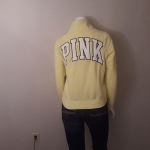 VS Pink pullover jacket 1/2 zip women small